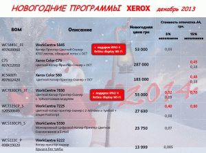 Новогодние предложения на WC5845 и WC7830 от XEROX Новогодние предложения на WC5845 и WC7830 от XEROX
